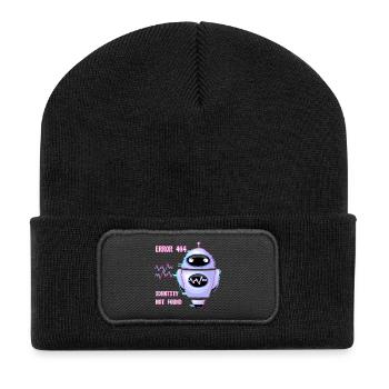 ERREUR 404 : Identité non trouvée - Beanie recyclé à patch - noir - Devant