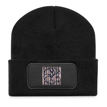 Croissant et toi - Beanie recyclé à patch - noir - Devant