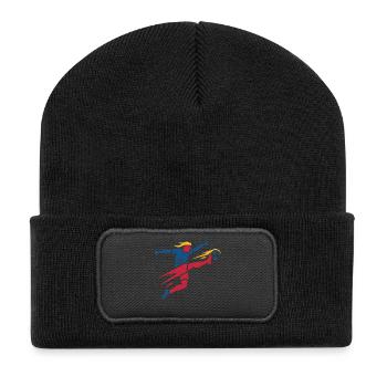 Epic Soccer Player Graphic Sportturnier 2026 - Recycelte Patch Beanie - Schwarz - Vorne