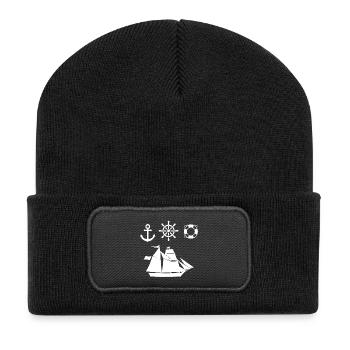 Sail - Recycled Patch Beanie - black - Front