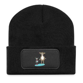 Lama School Enrollment - Recycled Patch Beanie - black - Front