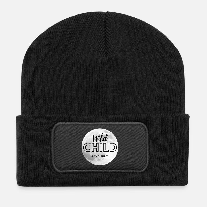 Wild child Adventures - Recycelte Patch Beanie - Schwarz