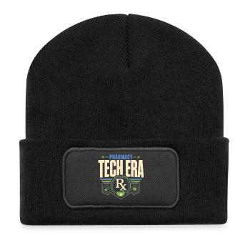 Don de prescription pour technicien en pharmacie Technicien en pharmacie CPHT - Beanie recyclé à patch - noir - Devant