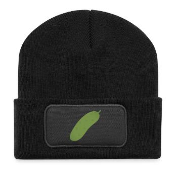 Pickle Tee - Recycelte Patch Beanie - Schwarz - Vorne