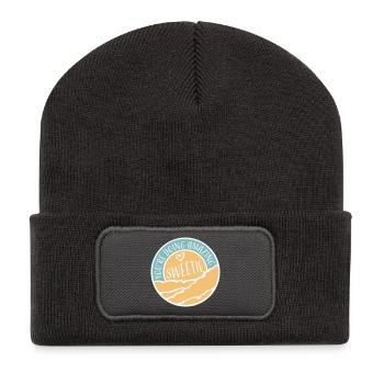 Tu fais un travail incroyable ma chérie, drôle, encourageant. - Beanie recyclé à patch - charbon - Devant