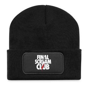 Final Scream Club Horror Design - Recycled Patch Beanie - black - Front