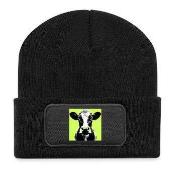 cow - Recycled Patch Beanie - black - Front