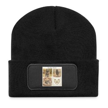 T-shirt cadeau de maman berger allemand sable - Beanie recyclé à patch - noir - Devant