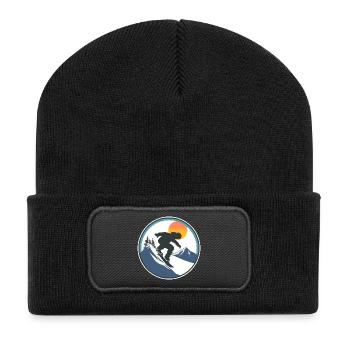 Snowboarding Graphics - Recycled Patch Beanie - black - Front