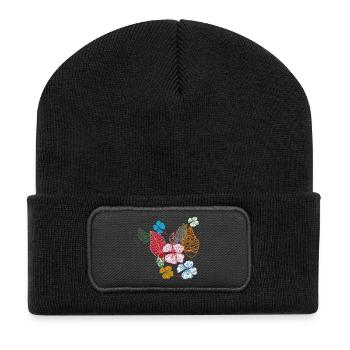 Danke für alles  - Recycelte Patch Beanie - Schwarz - Vorne