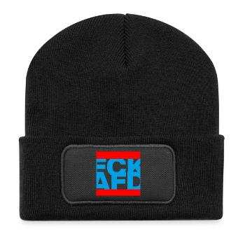 FCK AFD, NIE WIEDER IST JETZT, PAS DE NZS, PAS D’AFD - Beanie recyclé à patch - noir - Devant