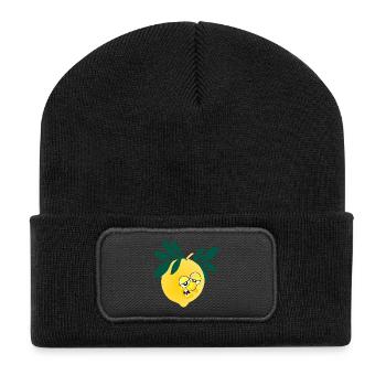 Citron Fatigué - Beanie recyclé à patch - noir - Devant
