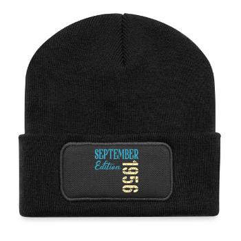 Septembre 1956 - 70e anniversaire - Beanie recyclé à patch - noir - Devant