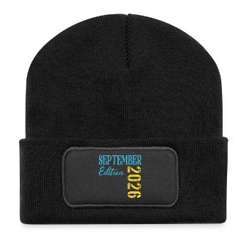 Baby birth September 2026 - Recycled Patch Beanie - black - Front