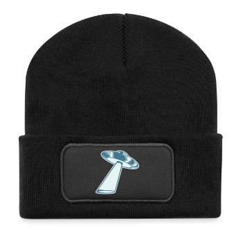 Ufo Alien Get In Loser Lustig Ufo Entführung Zitat - Recycelte Patch Beanie - Schwarz - Vorne