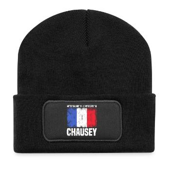 Coordonnées Chausey - Beanie recyclé à patch - noir - Devant