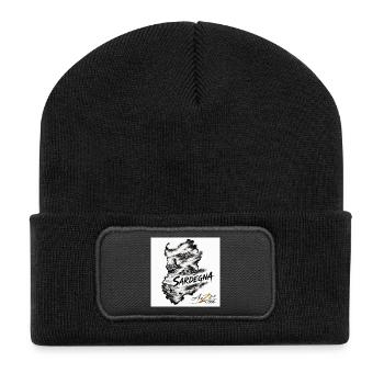 Azzo Sardegna  - Recycelte Patch Beanie - Schwarz - Vorne