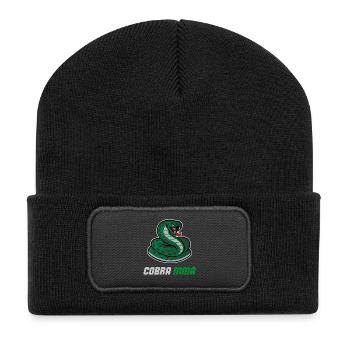 Cobra MMA Gym BJJ - Recycelte Patch Beanie - Schwarz - Vorne