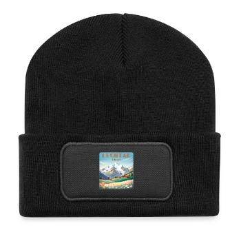Vallée de Lech - Beanie recyclé à patch - noir - Devant