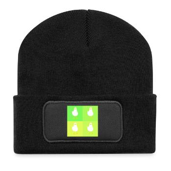 MineMineMineMine - green - Recycled Patch Beanie - black - Front