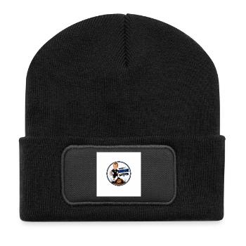 Kleiner Murmel Große Träume - Recycelte Patch Beanie - Schwarz - Vorne