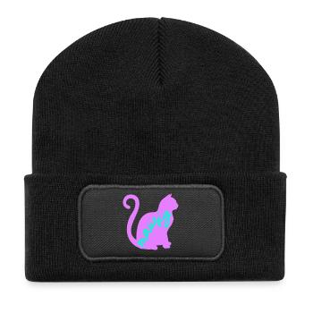 Cat Mouse - Recycled Patch Beanie - black - Front