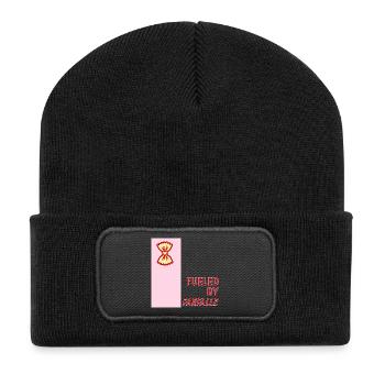 Angetrieben von Farfalle - Recycelte Patch Beanie - Schwarz - Vorne