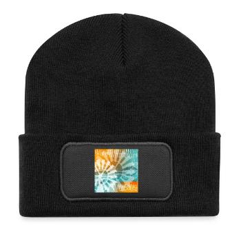 Balearic Islands Tie-Dye - Recycled Patch Beanie - black - Front