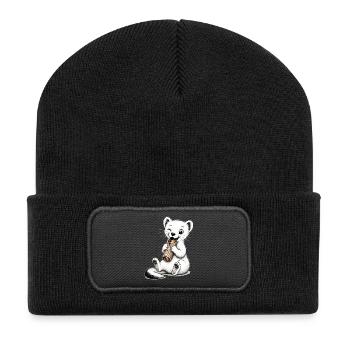 Vaelosek l ermine sausage patty - Recycled Patch Beanie - black - Front