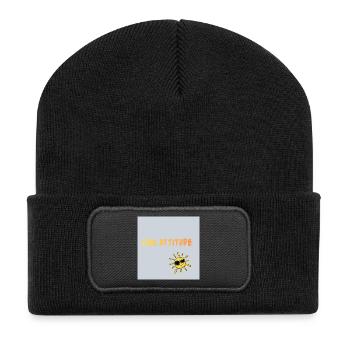 Stay cool  - Beanie recyclé à patch - noir - Devant