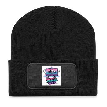 Pause Rewind Vibe Cassette - Recycled Patch Beanie - black - Front