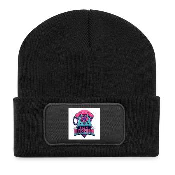 Call Me Old School - Recycled Patch Beanie - black - Front