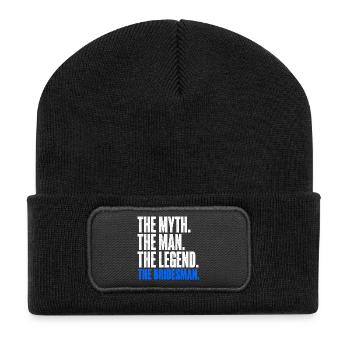 The Myth The Man The Legend The Bridesman - Recycled Patch Beanie - black - Front