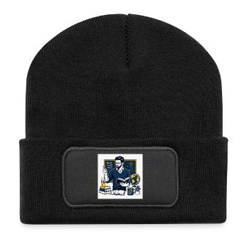 Bildungshelden: Zukunft Chancen - Recycelte Patch Beanie - Schwarz - Vorne