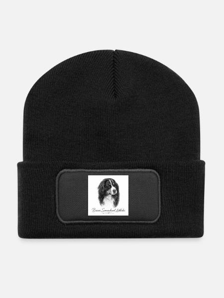 Berner Sennenhund Liebhaber - Recycelte Patch Beanie - Schwarz