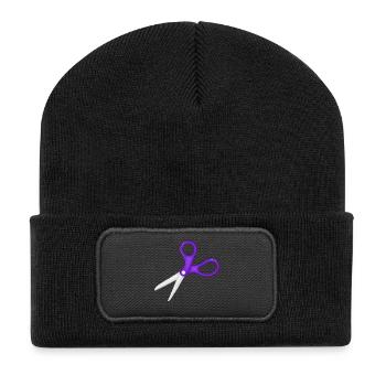 Little Thing Grafiken - Recycelte Patch Beanie - Schwarz - Vorne