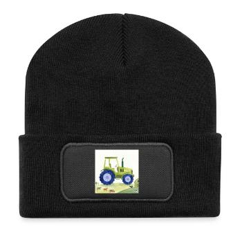 Traktor / Traktor / Traktor - Recycelte Patch Beanie - Schwarz - Vorne