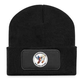 Flair Bartender T-Shirt Show Barman - Recycelte Patch Beanie - Schwarz - Vorne