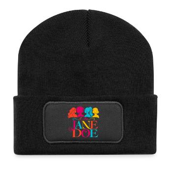 Ich bin Jane Doe - Recycelte Patch Beanie - Schwarz - Vorne