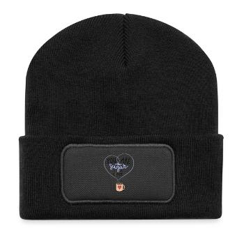 Zucker in meinem Kaffee - Recycelte Patch Beanie - Schwarz - Vorne