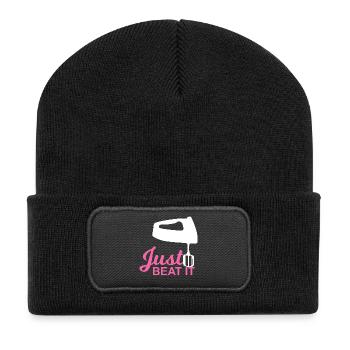 Just beat! - Gift - Recycled Patch Beanie - black - Front