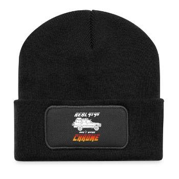 Landcruiser - Recycelte Patch Beanie - Schwarz - Vorne