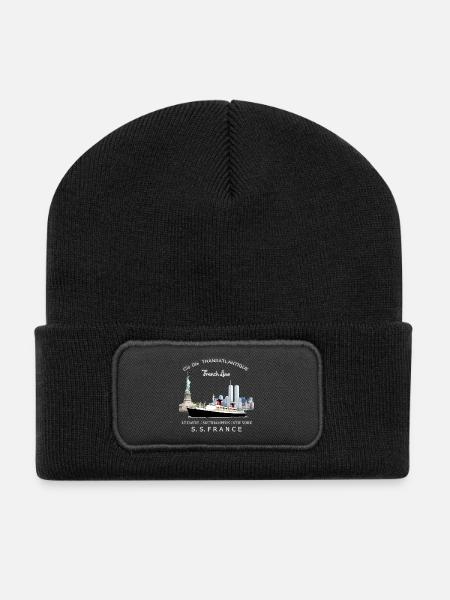 PAQUEBOT FRANCE Louis RUNEMBERG © Adagp - Beanie recyclé à patch - noir