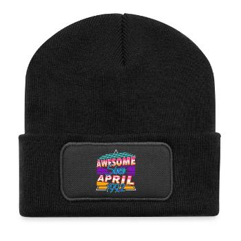 April 1992 - Recycelte Patch Beanie - Schwarz - Vorne