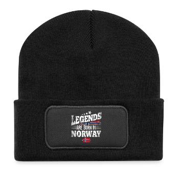 Legends Are Born In Norway - Recycled Patch Beanie - black - Front