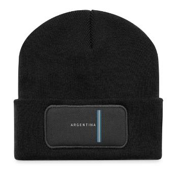 Drapeau argentin, fierté argentine - Beanie recyclé à patch - noir - Devant