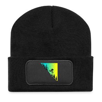 VTT downhill action outdoor vélo vélo - Beanie recyclé à patch - noir - Devant