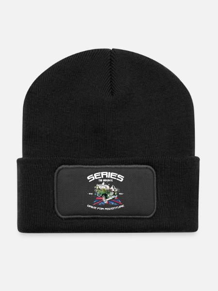 Defender Land-Rover Series Original - Recycled Patch Beanie - black