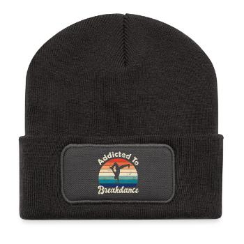 Breakdance - Recycelte Patch Beanie - Dunkelgrau - Vorne