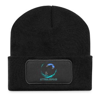 Kitesurfing - Recycelte Patch Beanie - Schwarz - Vorne